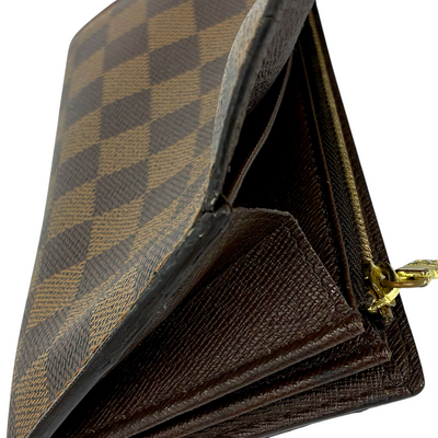 LOUIS VUITTON ダミエ ポルトフォイユ・サラ N61734 ブラウン 長財布 ルイヴィトン 【102061123007】