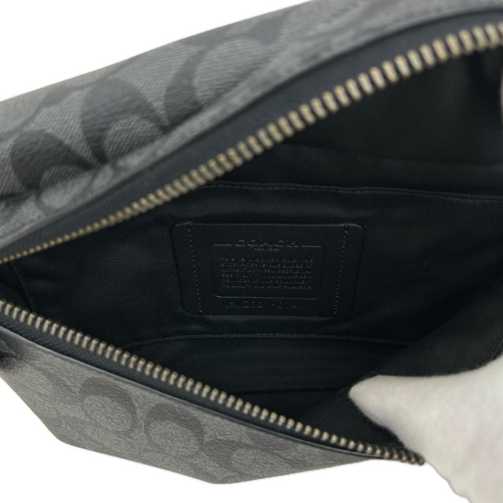 COACH シグネチャー ボディバッグ C1411チャコールブラック COACH シグネチャー ボディバッグ C1411チャコールブラック