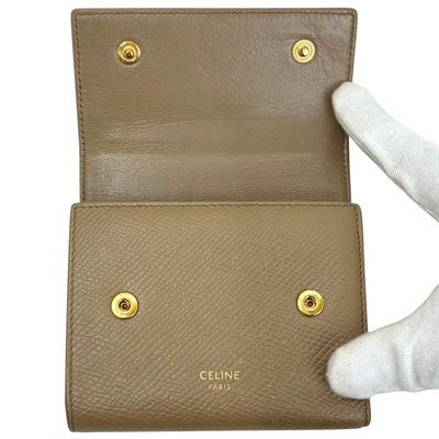 CELINE カーフレザー スモールトリフォールド 10B573 三つ折り財布 セリーヌ 【102061175007】