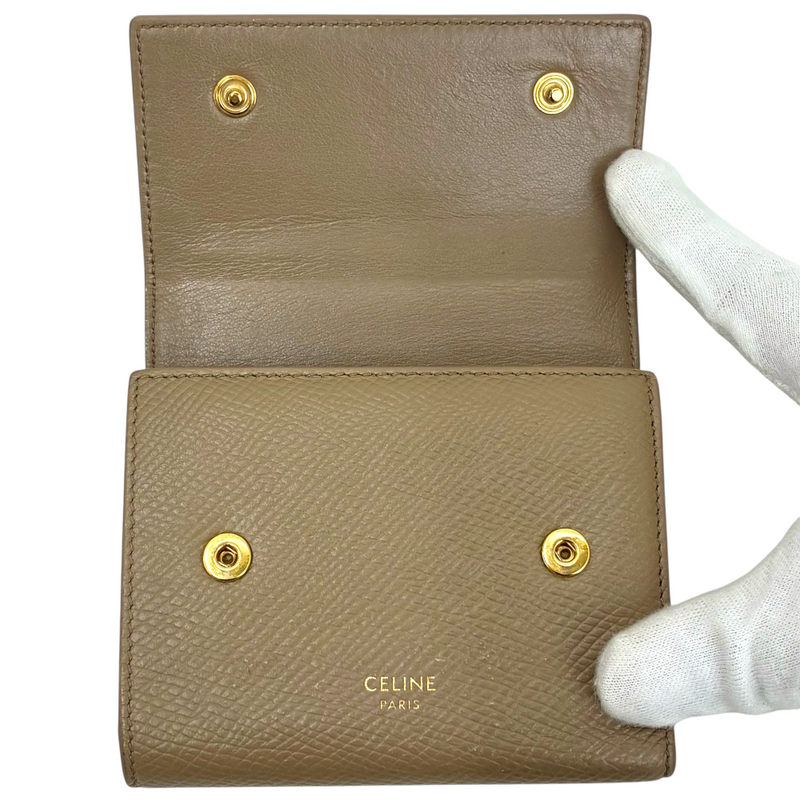 CELINE カーフレザー スモールトリフォールド 10B573 三つ折り財布 セリーヌ 【102061175007】