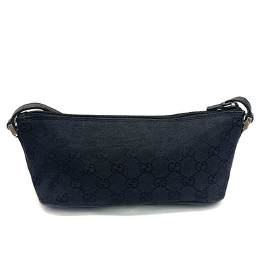 GUCCI(グッチ) GGキャンバス アクセサリーポーチ 039・1103 ブラック キャンバス×レザー レディース 【102061199003】