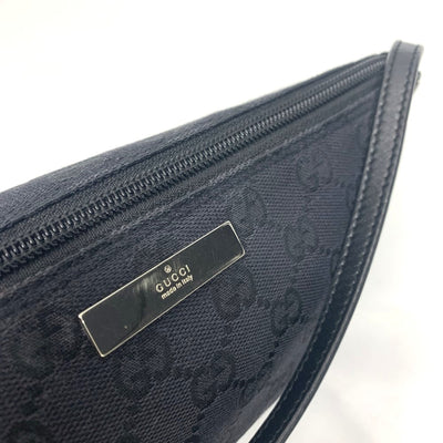 GUCCI(グッチ) GGキャンバス アクセサリーポーチ 039・1103 ブラック キャンバス×レザー レディース 【102061199003】