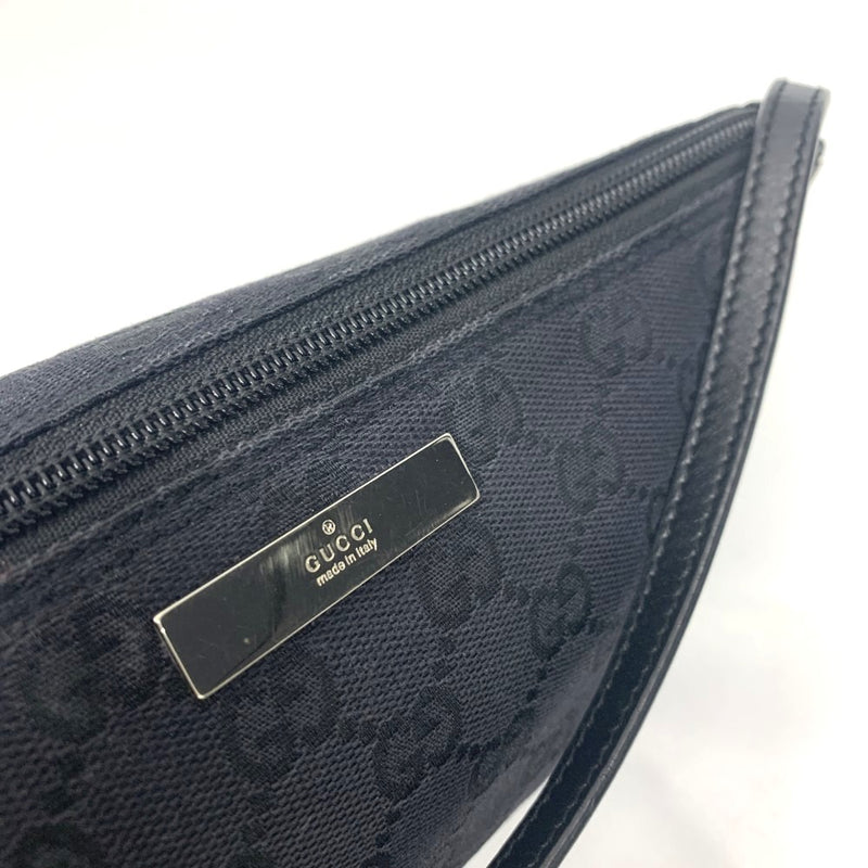 GUCCI(グッチ) GGキャンバス アクセサリーポーチ 039・1103 ブラック キャンバス×レザー レディース 【102061199003】