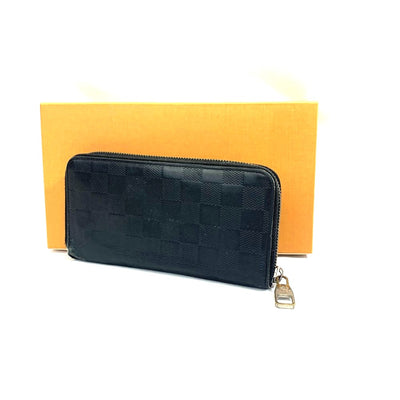 LOUIS VUITTON(ルイ・ヴィトン) ダミエ・アンフィニ ポルトフォイユ・ヴァスコ N63300 レザー ブラック メンズ 長財布 【102061213001】