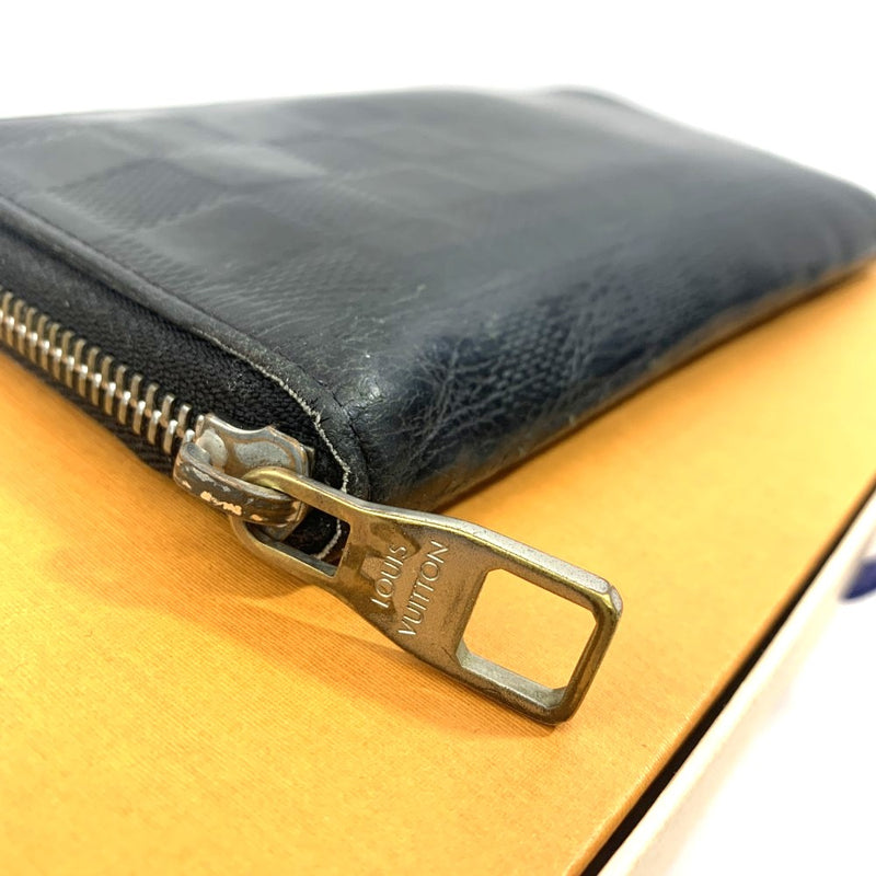 LOUIS VUITTON(ルイ・ヴィトン) ダミエ・アンフィニ ポルトフォイユ・ヴァスコ N63300 レザー ブラック メンズ 長財布 【102061213001】