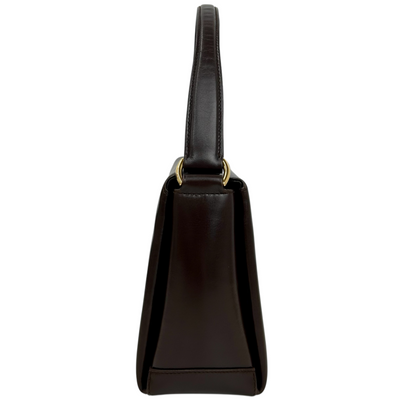 GUCCI レザー ターンロックハンドバッグ 000.26.0025 ブラウン グッチ 【102061215007】