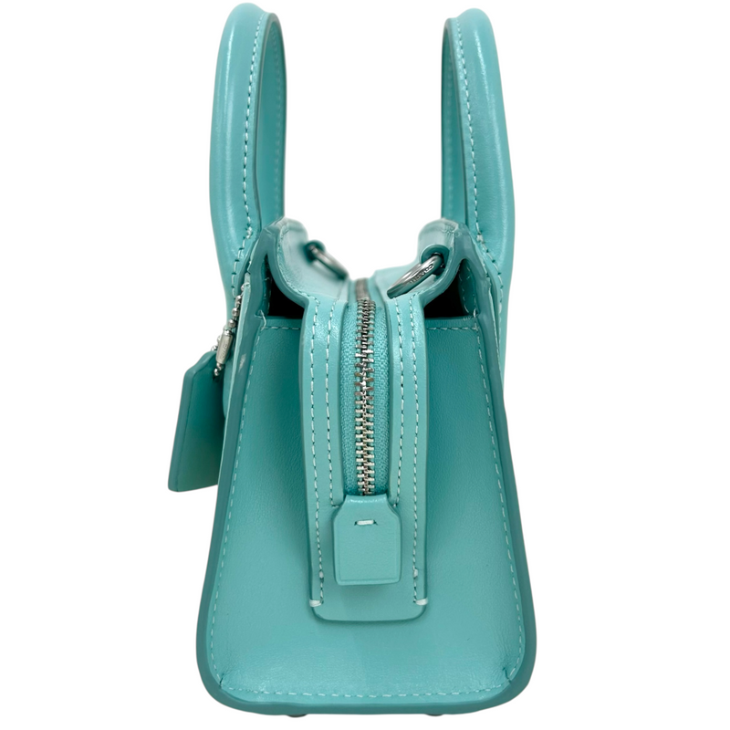 COACH アンドレア ミニ キャリーオール ショルダーバッグ CT756 シルバー×フェイデッドブルー コーチ 【102061251006】