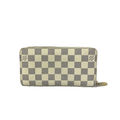 LOUIS VUITTON (ルイ・ヴィトン) ダミエ・アズール ジッピーウォレット N60019 ホワイト長財布 【102061268001】
