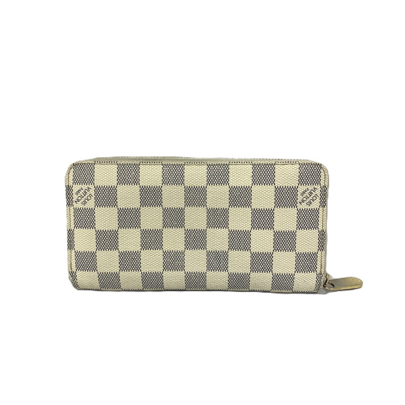 LOUIS VUITTON (ルイ・ヴィトン) ダミエ・アズール ジッピーウォレット N60019 ホワイト長財布 【102061268001】