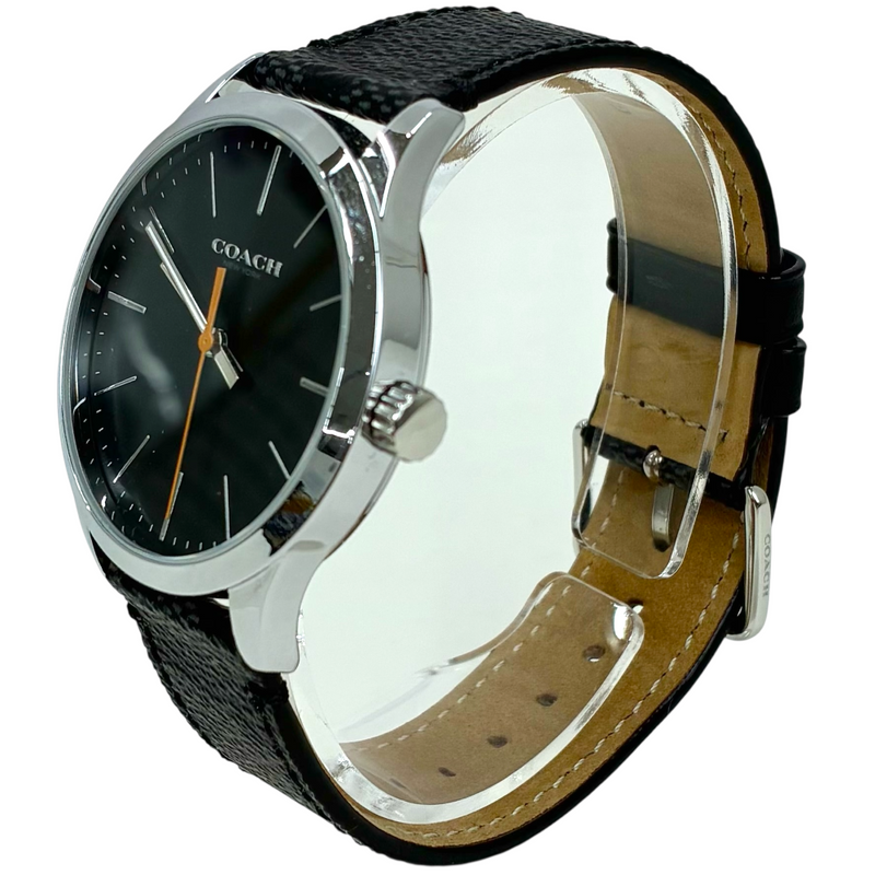 COACH バクスターウォッチ 39mm クォーツ CJ403 グラファイト 黒文字盤 腕時計 コーチ 【102061280007】