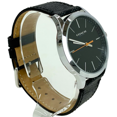 COACH バクスターウォッチ 39mm クォーツ CJ403 グラファイト 黒文字盤 腕時計 コーチ 【102061280007】