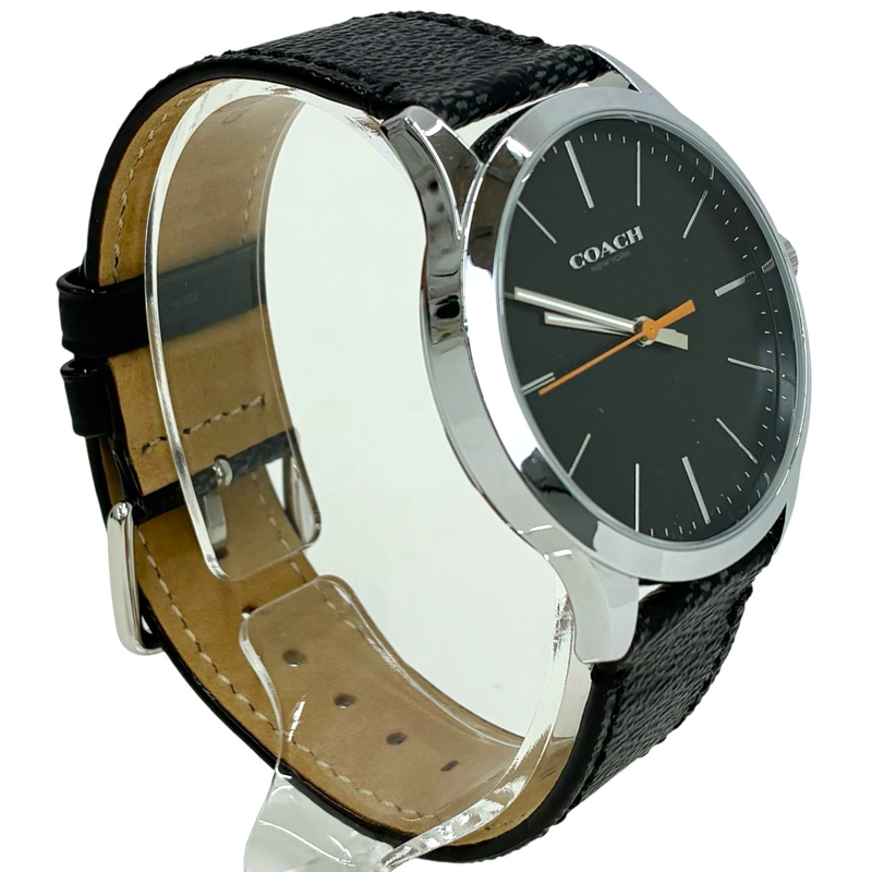 COACH バクスターウォッチ 39mm クォーツ CJ403 グラファイト 黒文字盤 腕時計 コーチ 【102061280007】
