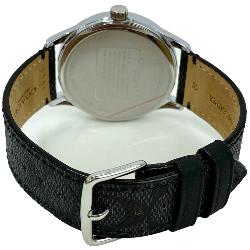 COACH バクスターウォッチ 39mm クォーツ CJ403 グラファイト 黒文字盤 腕時計 コーチ 【102061280007】