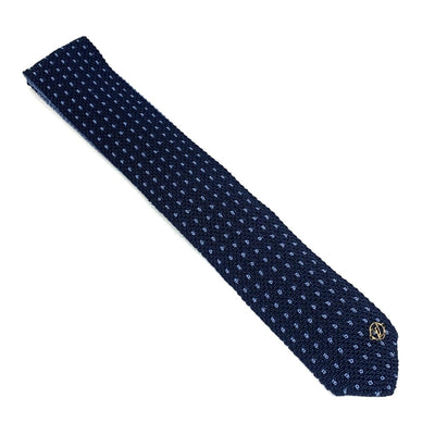 LOUIS VUITTON(ルイ・ヴィトン) クラヴァット ウェイビン ネクタイ MP2893 シルク100% ネイビー×ライトブルー メンズ 【102061294003】