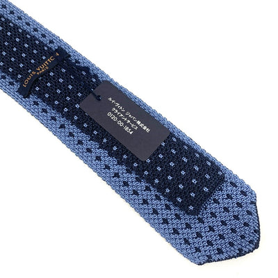 LOUIS VUITTON(ルイ・ヴィトン) クラヴァット ウェイビン ネクタイ MP2893 シルク100% ネイビー×ライトブルー メンズ 【102061294003】