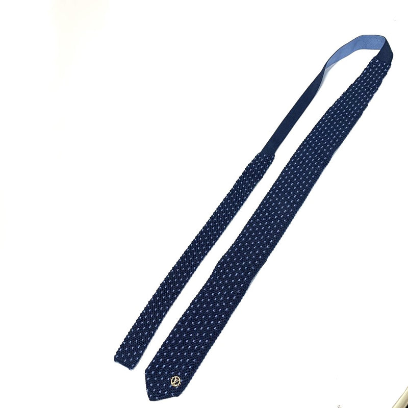 LOUIS VUITTON(ルイ・ヴィトン) クラヴァット ウェイビン ネクタイ MP2893 シルク100% ネイビー×ライトブルー メンズ 【102061294003】