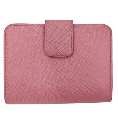 PRADA サフィアーノ L字ファスナーコンパクト財布 1ML018 ピンク 二つ折り財布 プラダ 【102061307006】