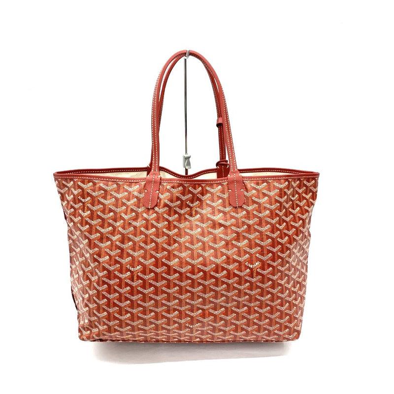 GOYARD(ゴヤール) サンルイPM トートバッグ ゴヤールディンキャンバス×牛革 レッド クロ ユニバーサル付  【102061321001】