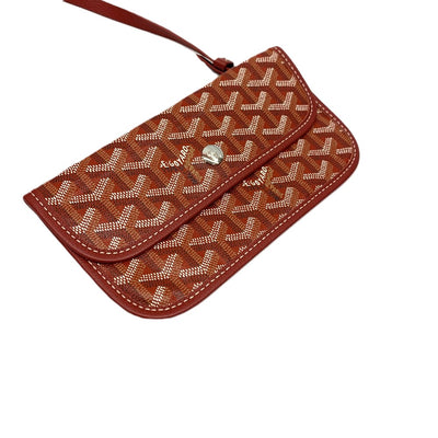 GOYARD(ゴヤール) サンルイPM トートバッグ ゴヤールディンキャンバス×牛革 レッド クロ ユニバーサル付  【102061321001】