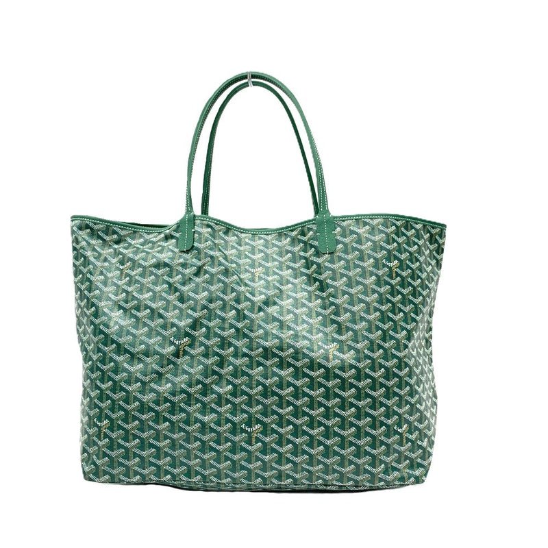 GOYARD(ゴヤール) サンルイGM トートバッグ ゴヤールディンキャンバス×牛革 グリーン クロ ユニバーサル付  【102061322001】