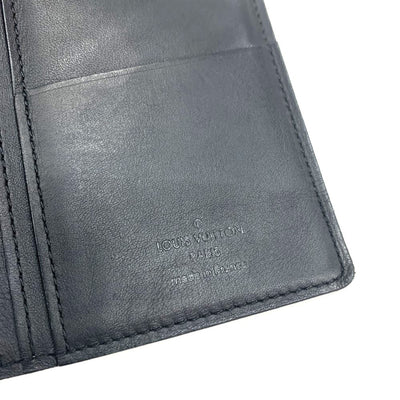 LOUIS VUITTON(ルイ・ヴィトン)　ダミエ・アンフィニ　ポルトフォイユ・プラザ　N63010 レザー ブラック メンズ 長財布 【102061389001】