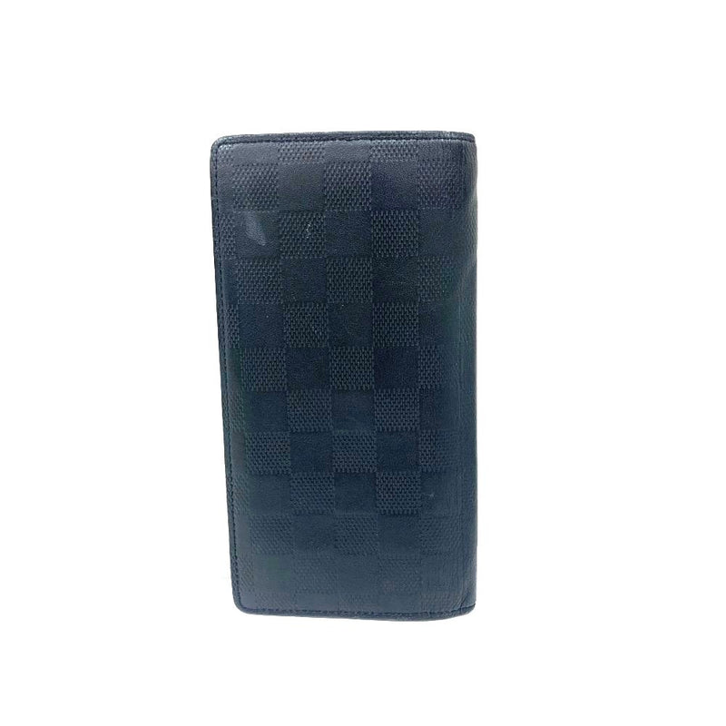 LOUIS VUITTON(ルイ・ヴィトン)　ダミエ・アンフィニ　ポルトフォイユ・プラザ　N63010 レザー ブラック メンズ 長財布 【102061389001】