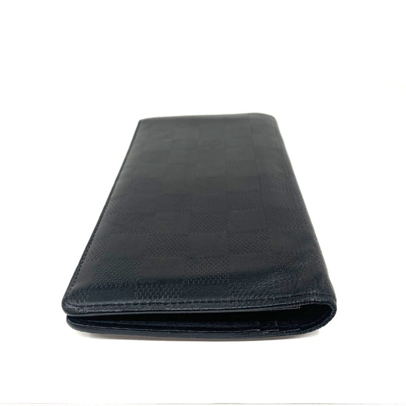 LOUIS VUITTON(ルイ・ヴィトン)　ダミエ・アンフィニ　ポルトフォイユ・プラザ　N63010 レザー ブラック メンズ 長財布 【102061389001】