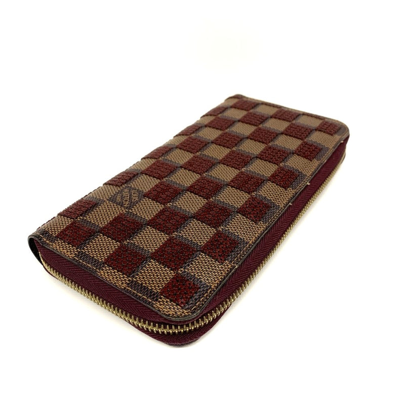 LOUIS VUITTON(ルイ・ヴィトン) ダミエ パイエット ジッピーウォレット N63174 ダミエレザー ルージュ 2013年春夏コレクション スパンコール刺繍 レディース 長財布 【102061515005】