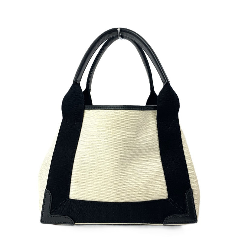 BALENCIAGA(バレンシアガ) ネイビー カバス XS オーガニックコットンキャンバス×カーフスキン ベージュ 390346 取外可能ミニポーチ付 レディース バッグ 【102061544001】