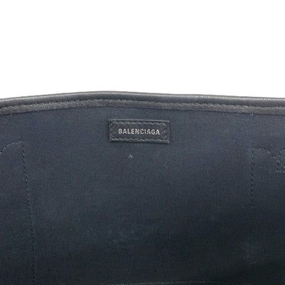 BALENCIAGA(バレンシアガ) ネイビー カバス XS オーガニックコットンキャンバス×カーフスキン ベージュ 390346 取外可能ミニポーチ付 レディース バッグ 【102061544001】