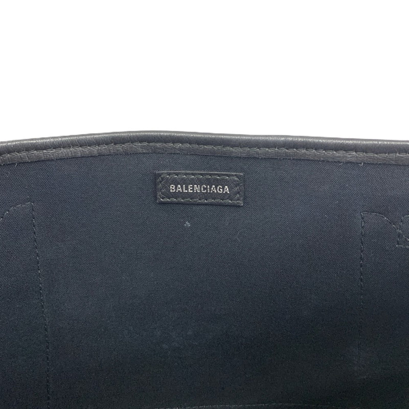 BALENCIAGA(バレンシアガ) ネイビー カバス XS オーガニックコットンキャンバス×カーフスキン ベージュ 390346 取外可能ミニポーチ付 レディース バッグ 【102061544001】