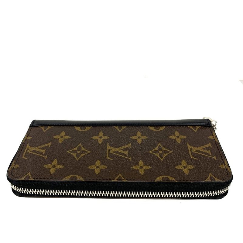 LOUIS VUITTON(ルイ・ヴィトン) モノグラムマカサー ジッピーウォレット・ヴェルティカル M60109 モノグラムレザー ブラック/ブラウン メンズ 長財布 【102061550005】