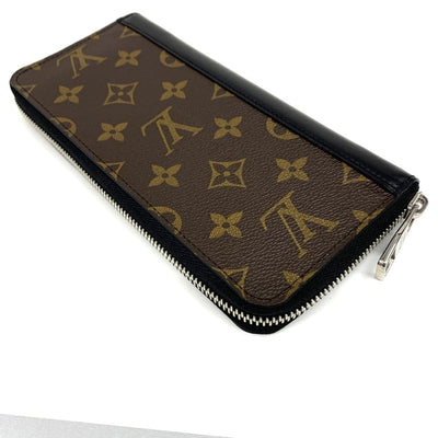 LOUIS VUITTON(ルイ・ヴィトン) モノグラムマカサー ジッピーウォレット・ヴェルティカル M60109 モノグラムレザー ブラック/ブラウン メンズ 長財布 【102061550005】