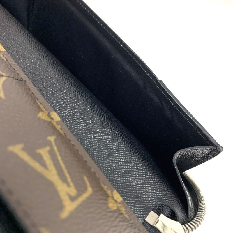 LOUIS VUITTON(ルイ・ヴィトン) モノグラムマカサー ジッピーウォレット・ヴェルティカル M60109 モノグラムレザー ブラック/ブラウン メンズ 長財布 【102061550005】