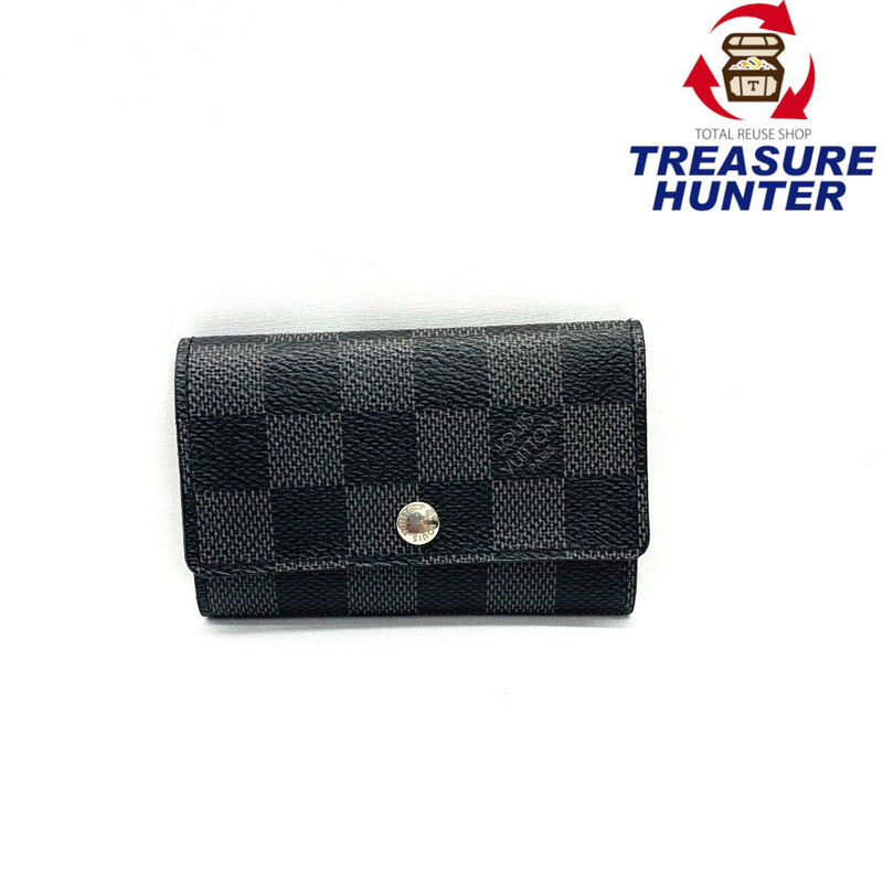 LOUIS VUITTON (ルイ・ヴィトン) ダミエ・グラフィット ミュルティクレ6 M62662 ブラック ６連キーフック キーケース 【102061558001】