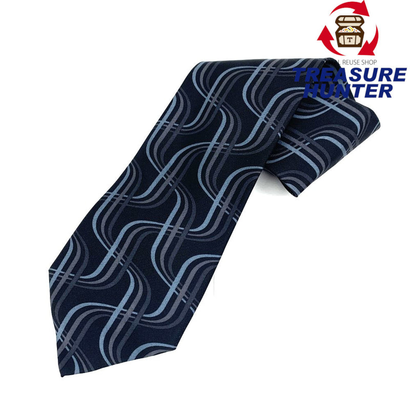 GUCCI(グッチ) ネクタイ ストライプ ネイビー シルク100％  タグ付き未使用品 【102061572001】