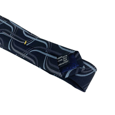 GUCCI(グッチ) ネクタイ ストライプ ネイビー シルク100％  タグ付き未使用品 【102061572001】