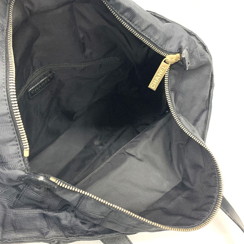 CHANEL(シャネル) ニュートラベルライン トートGM A15825 ジャガードナイロン ブラック レディース トートバッグ 【102061575001】