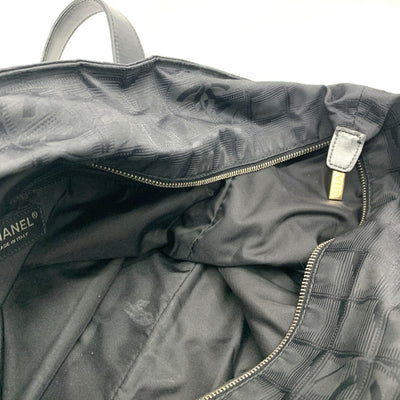 CHANEL(シャネル) ニュートラベルライン トートGM A15825 ジャガードナイロン ブラック レディース トートバッグ 【102061575001】