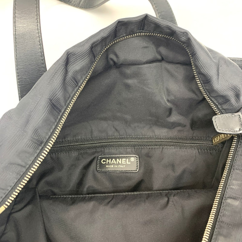 CHANEL(シャネル) ニュートラベルライン トートGM A15825 ジャガードナイロン ブラック レディース トートバッグ 【102061575001】