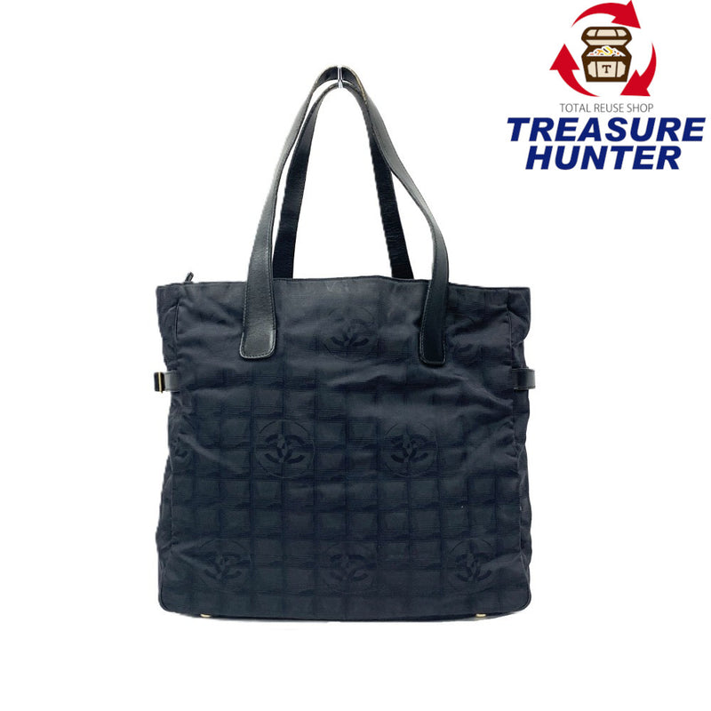 CHANEL(シャネル) ニュートラベルライン トートGM A15825 ジャガードナイロン ブラック レディース トートバッグ 【102061575001】