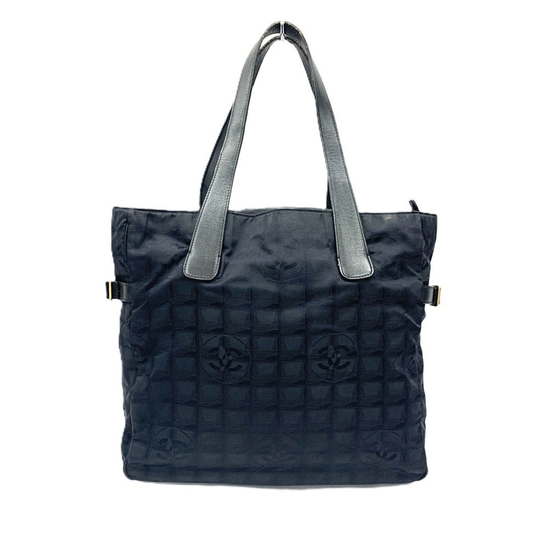 CHANEL(シャネル) ニュートラベルライン トートGM A15825 ジャガードナイロン ブラック レディース トートバッグ 【102061575001】