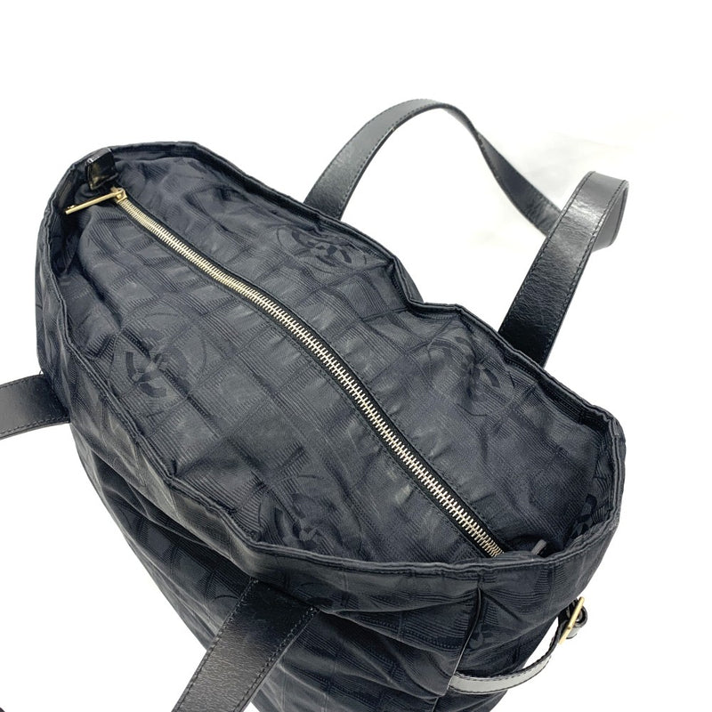 CHANEL(シャネル) ニュートラベルライン トートGM A15825 ジャガードナイロン ブラック レディース トートバッグ 【102061575001】
