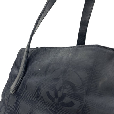 CHANEL(シャネル) ニュートラベルライン トートGM A15825 ジャガードナイロン ブラック レディース トートバッグ 【102061575001】
