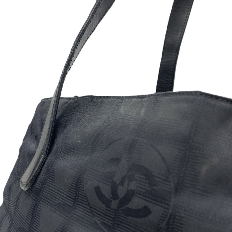 CHANEL(シャネル) ニュートラベルライン トートGM A15825 ジャガードナイロン ブラック レディース トートバッグ 【102061575001】