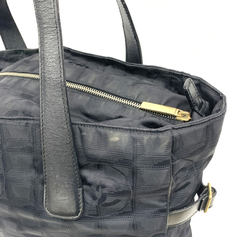 CHANEL(シャネル) ニュートラベルライン トートGM A15825 ジャガードナイロン ブラック レディース トートバッグ 【102061575001】