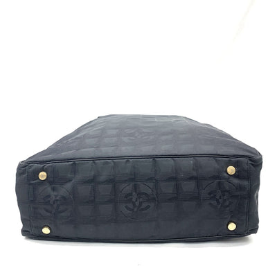 CHANEL(シャネル) ニュートラベルライン トートGM A15825 ジャガードナイロン ブラック レディース トートバッグ 【102061575001】
