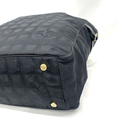 CHANEL(シャネル) ニュートラベルライン トートGM A15825 ジャガードナイロン ブラック レディース トートバッグ 【102061575001】