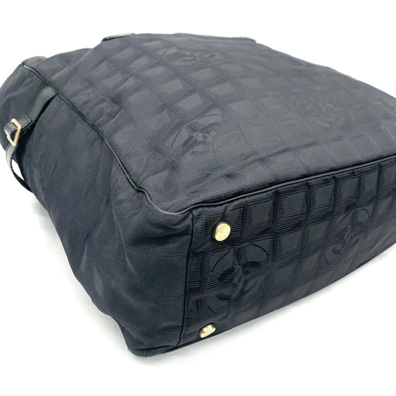 CHANEL(シャネル) ニュートラベルライン トートGM A15825 ジャガードナイロン ブラック レディース トートバッグ 【102061575001】