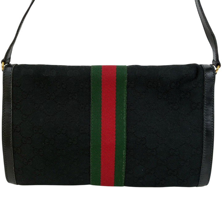 GUCCI GGキャンバス シェリーライン ショルダーバッグ 67・04・3657